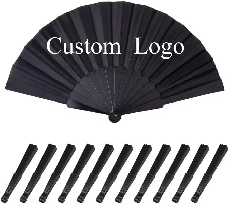 Custom Printed Hand Fans with Logo – 100 MOQ, 7-12 Day Lead
