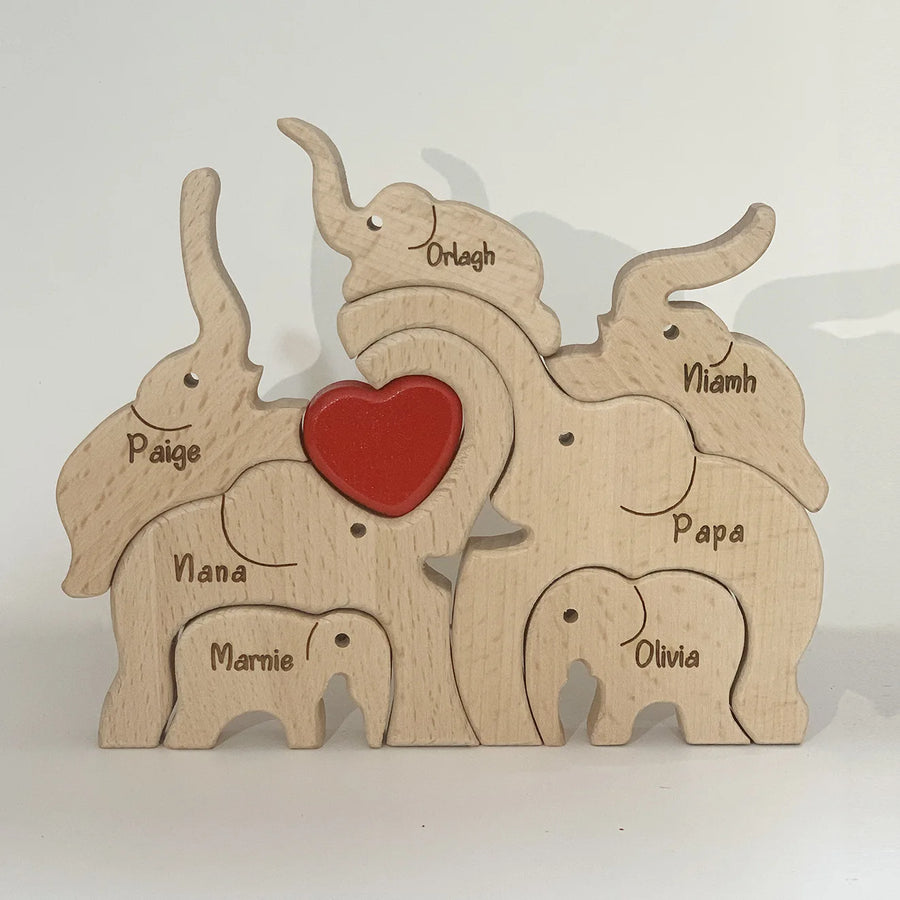 Personalized Wooden Bear Puzzle | FSC-Certified Custom Engraved Gift | Bulk Corporate