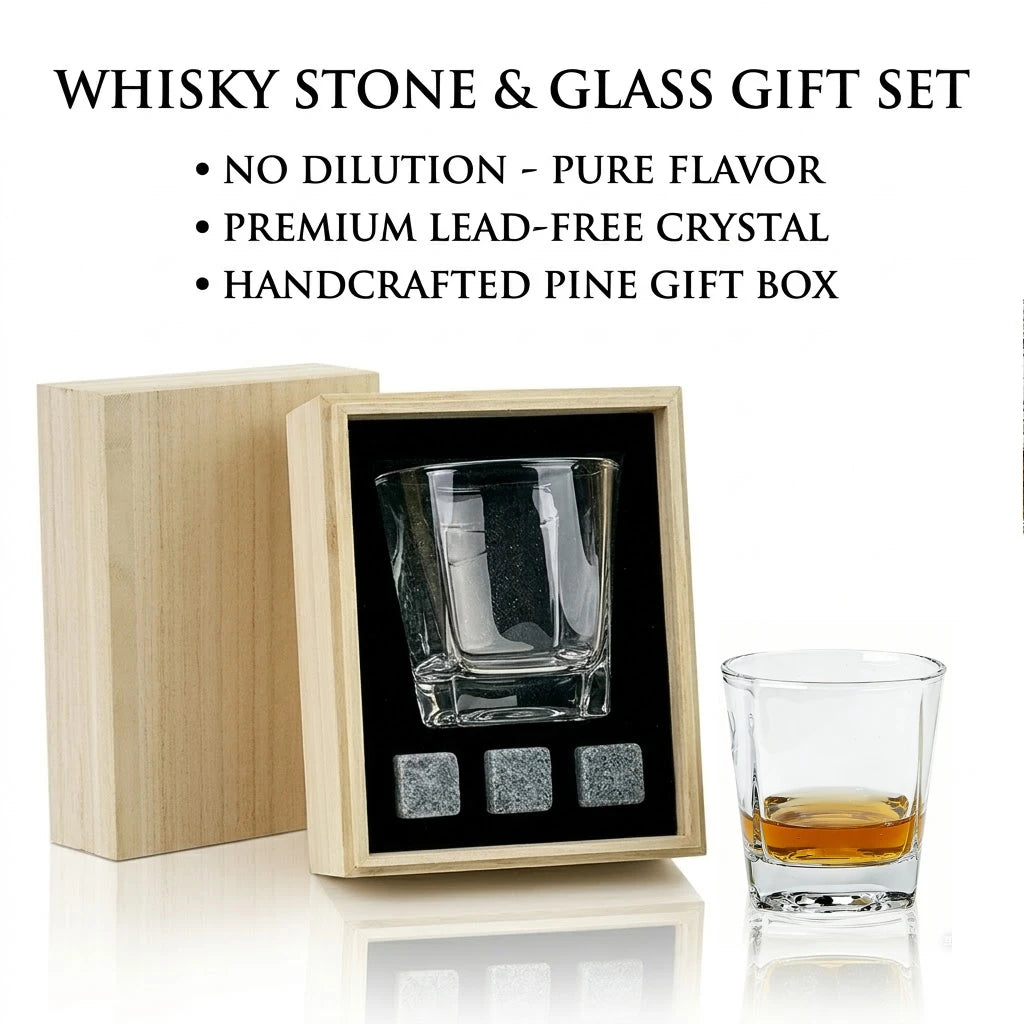 Custom Whiskey Glass Set with Logo | LFGB Certified | 24 MOQ