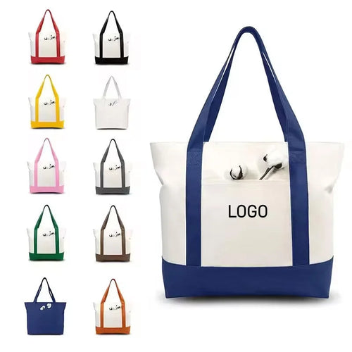 Custom Canvas Tote Bags with Logo | Eco Friendly MOQ 50