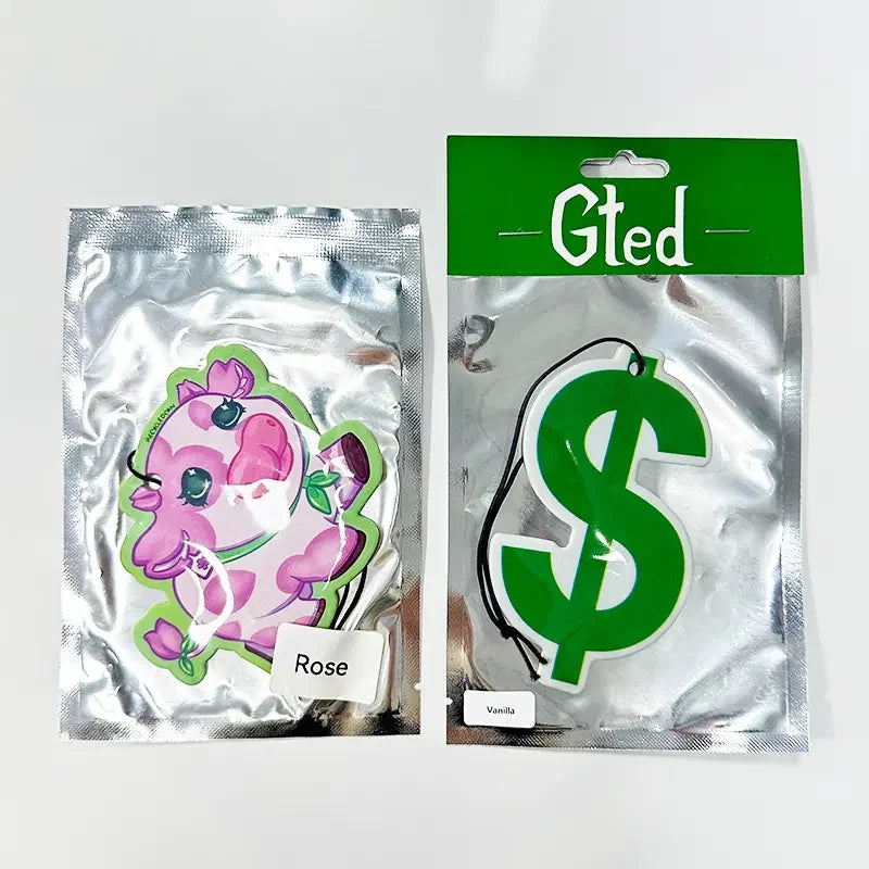 Custom Die Cut Air Fresheners | 50 Pcs MOQ, 100+ Scents | Custom Logo