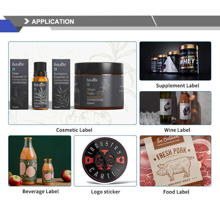 Eco-Friendly Transparent Labels | 500 Pcs MOQ, Food-Grade | Vinyl