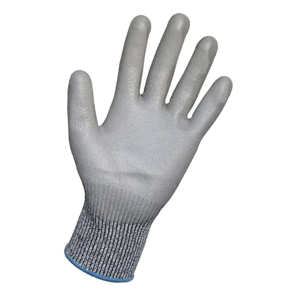 ANSI Level 5 Cut Resistant Gloves – HPPE, PU Coated, 7-Day Lead