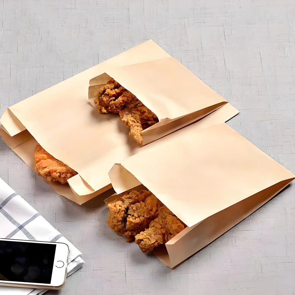 Biodegradable Greaseproof Paper Bags | Fast Food Packaging