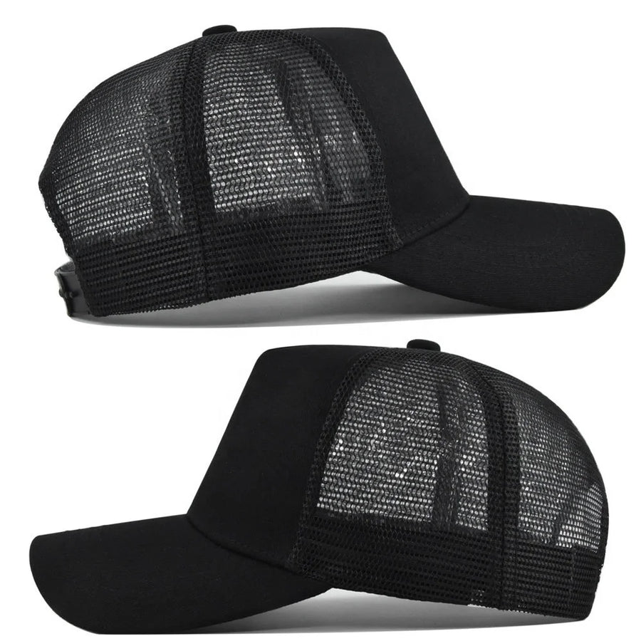 Custom Trucker Hat 5 Panel Mesh | 30 Pcs MOQ Bulk Wholesale Cap