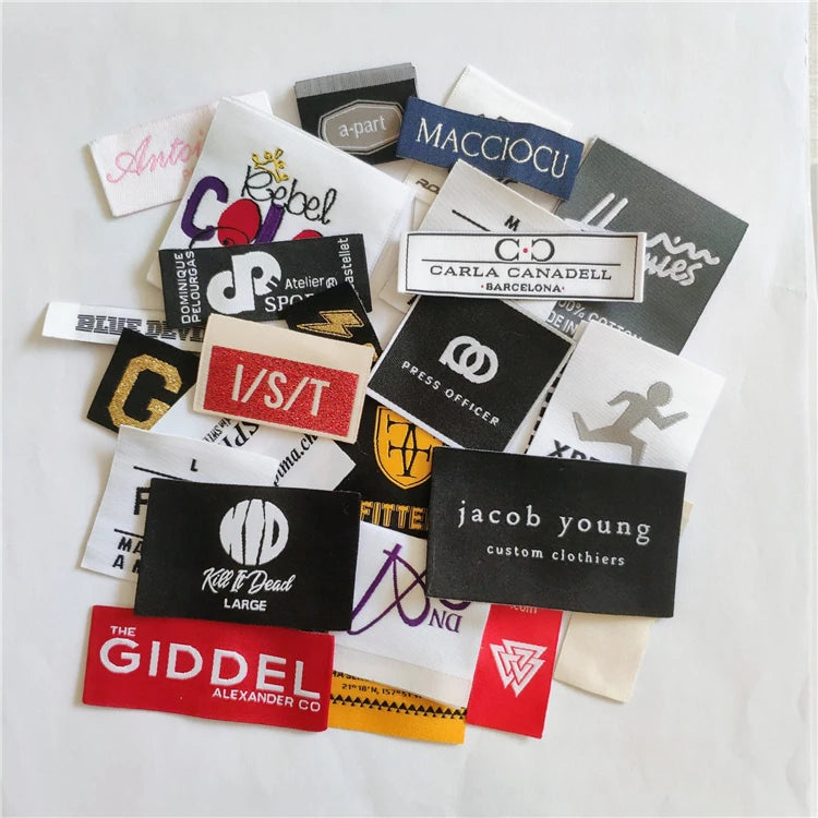 Custom Woven Labels for Clothing with Logo | NO MOQ