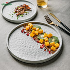 Custom Logo Stoneware Dinner Plates | Wholesale Restaurant MOQ 50