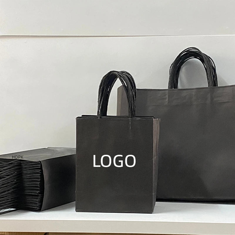 Custom Kraft Paper Bags with Logo – 1,000 MOQ, 33-40 Day Lead