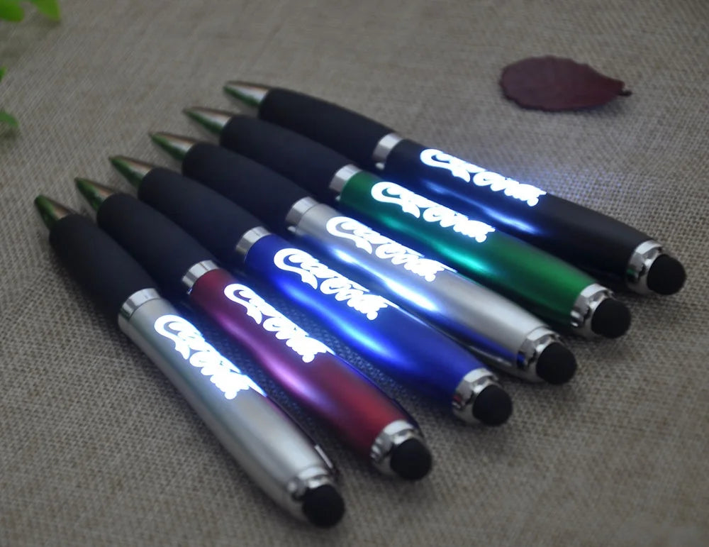 Custom LED Light Up Stylus Pen with Logo | MOQ 50 Promotional