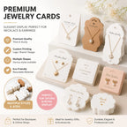 Custom Jewelry Display Cards with Embossing | MOQ 100 | 7-Day Lead Time