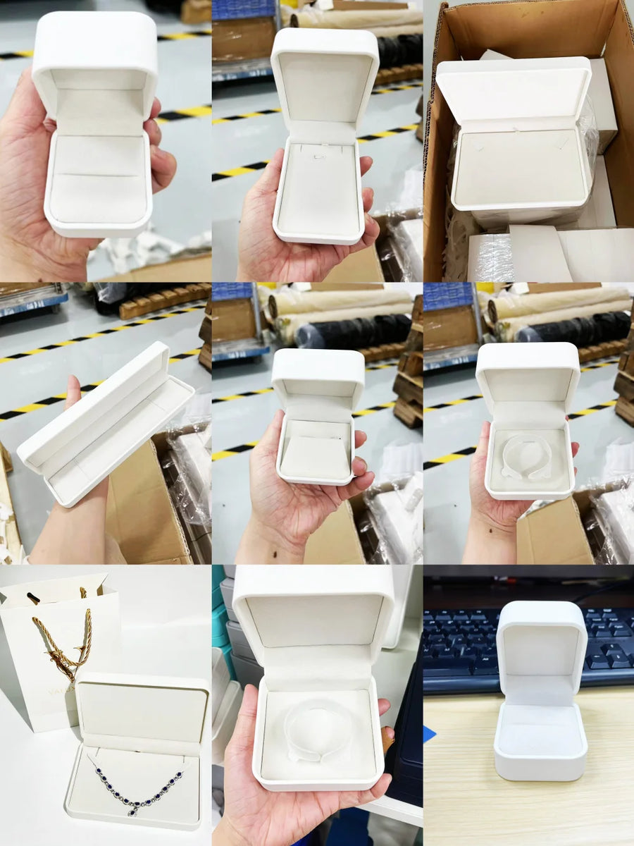 Custom PU Leather Jewelry Box with Hot Stamping | 31-Day Lead Time