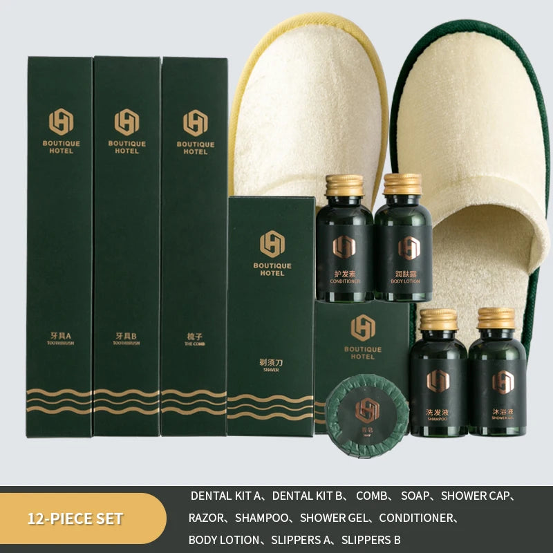 Custom Hotel Amenity Kit — CE Certified, 3,000 MOQ, 31-Day Lead