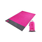 Custom Sand-Free Beach Mat 500pcs MOQ | Waterproof Foldable 210D Polyester, Logo Print for Camping