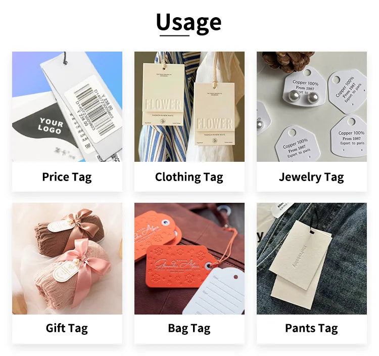 Custom Hang Tags for Clothing | MOQ 100 | ISO & OEKO-TEX