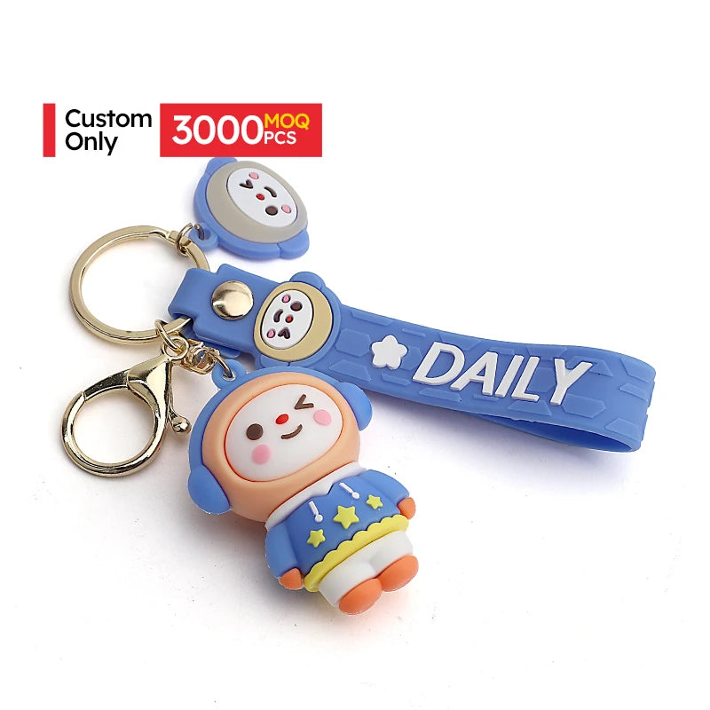 Custom 3D PVC Keychains with Logo | MOQ 3000 Promotional