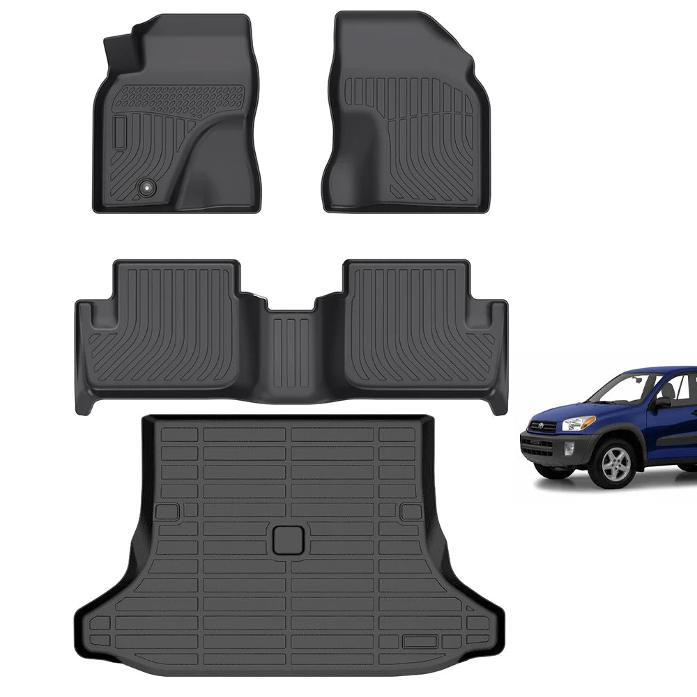 Toyota RAV4 Floor Mats 2001 Custom Fit All-Weather TPE Liner Set