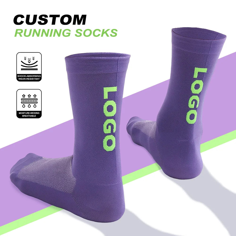 Custom Running Socks with Logo | Nylon Compression | MOQ 500