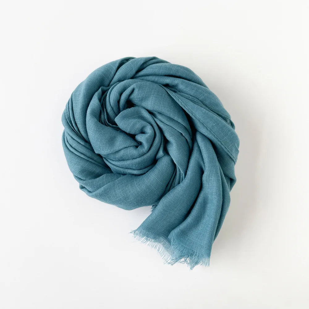 Custom Bamboo Knot Cotton Scarves 180x80cm | 18 Colors | Bulk Boutique Scarves