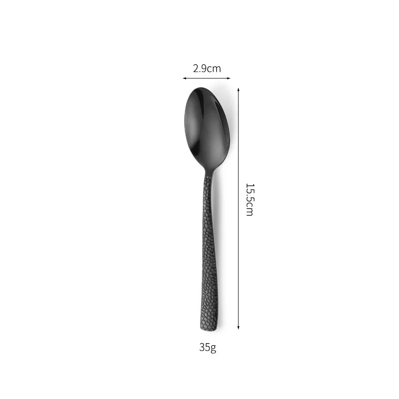Luxury Gold Flatware Set — 18/0 Steel, 7-Day Lead, 6 Colors