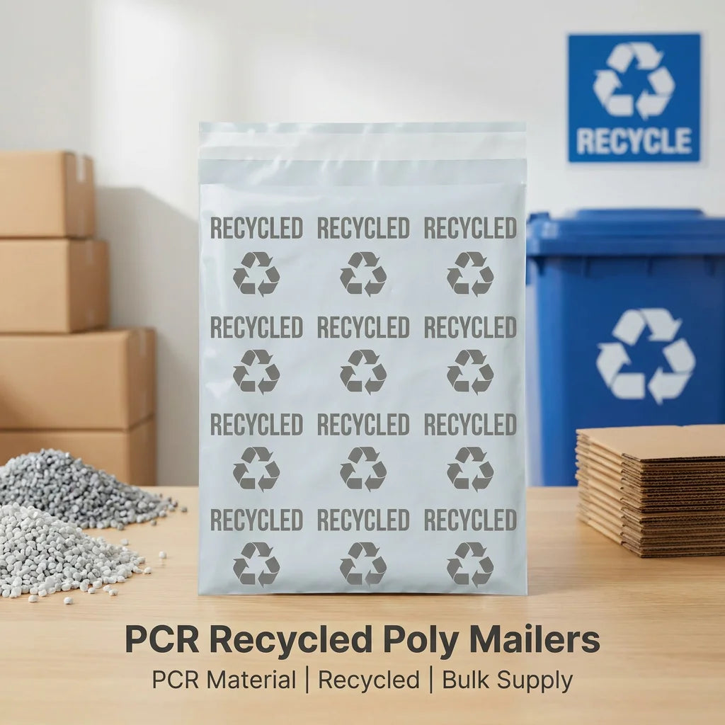 Custom Compostable Poly Mailer with Logo | Courier Shipping Bag
