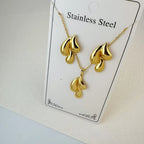 Custom 18K Gold Plated Stainless Steel Jewelry Set | MOQ 2