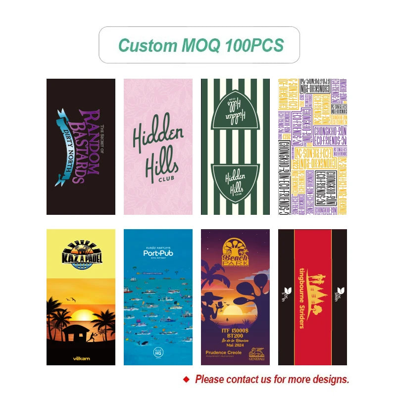 Custom Microfiber Beach Towels: 50 MOQ, 7-Day Lead, Quick-Dry | Sand-Free Personalized Towels