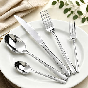 304 Stainless Steel Flatware Set | 300 MOQ | Super Mirror Polish | Custom