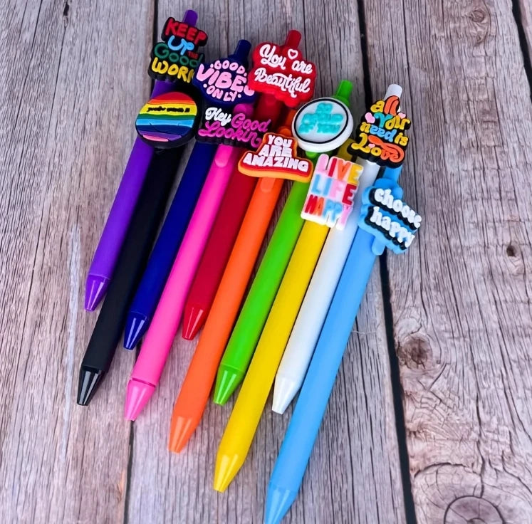 Custom Soft PVC Cartoon Pens with Logo | MOQ 100