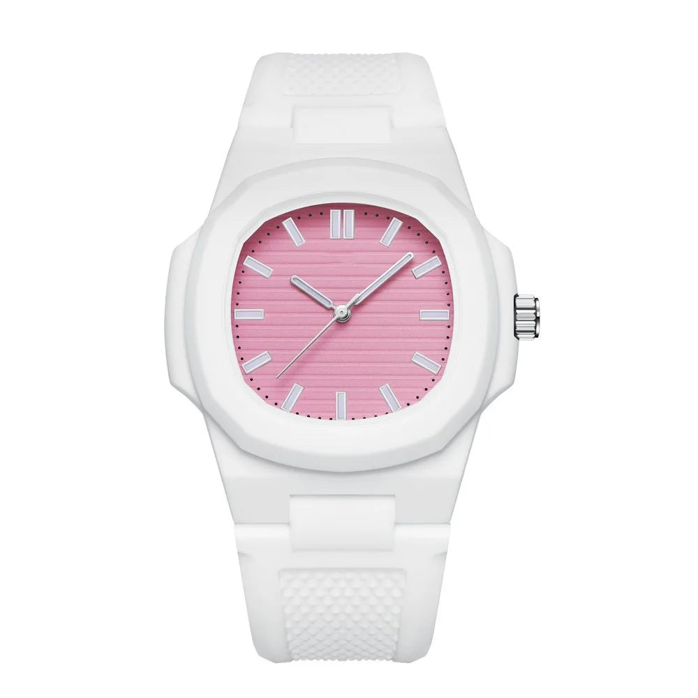 Custom Silicone Strap Watch with Logo | 300 MOQ | Plastic