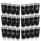 20oz Powder Coated Stainless Steel Tumbler with Lid and Straw Hole for Coffee, Travel and Laser Engraving