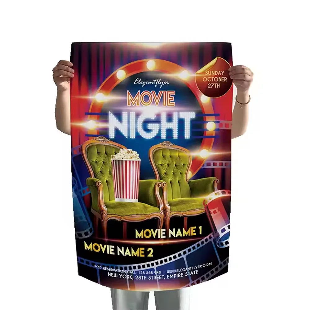 Custom Poster Printing on Canvas or Paper: Digital/Offset, Lamination, Any Size