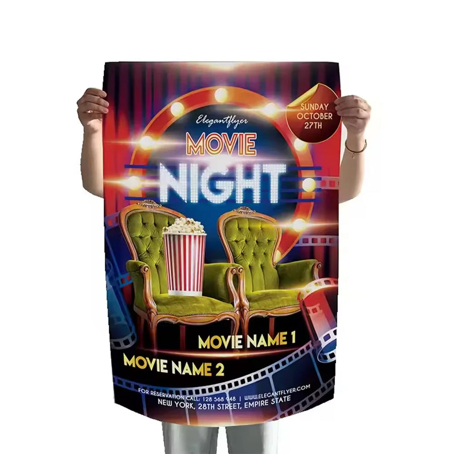 Custom Poster Printing on Canvas or Paper: Digital/Offset, Lamination, Any Size