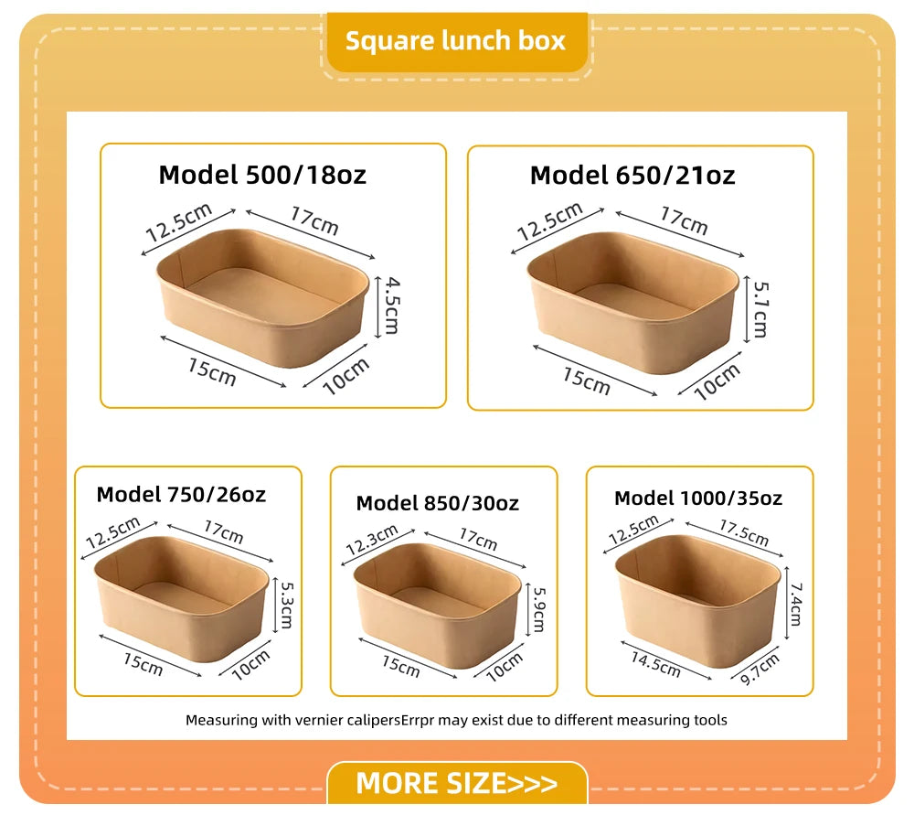 Custom Kraft Paper Bowls with Logo | 750ml Biodegradable Disposable