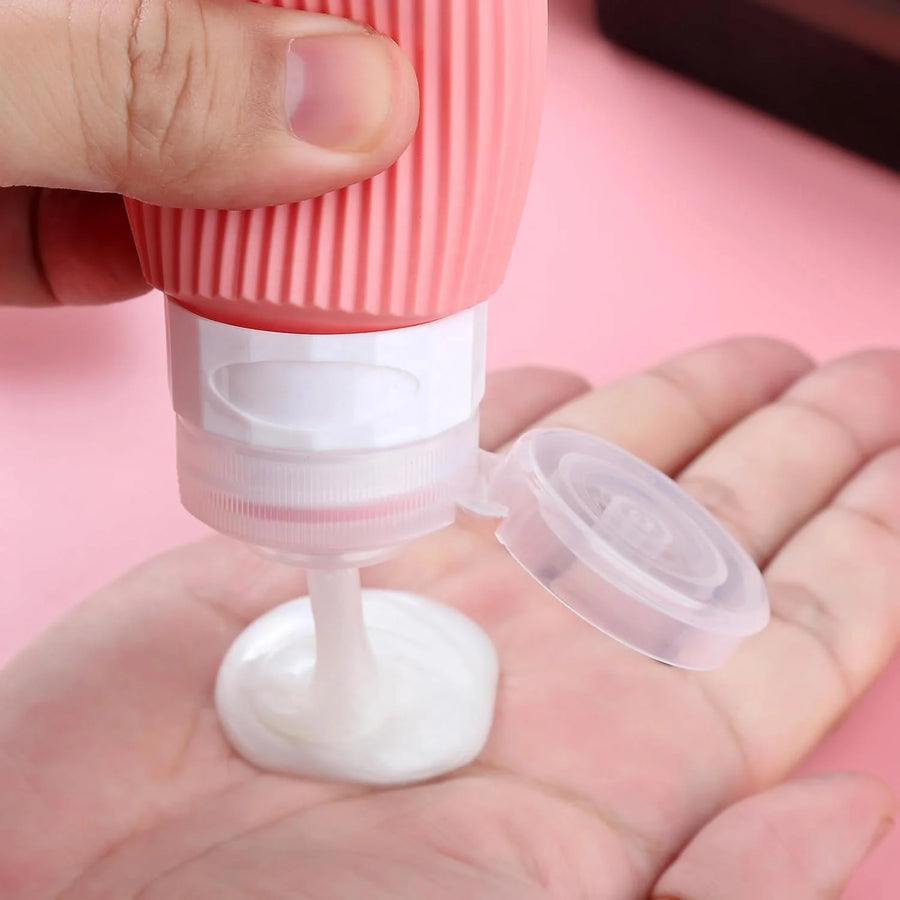 Silicone Travel Bottle Set | 90ml TSA Approved | 100 MOQ | Leak Proof