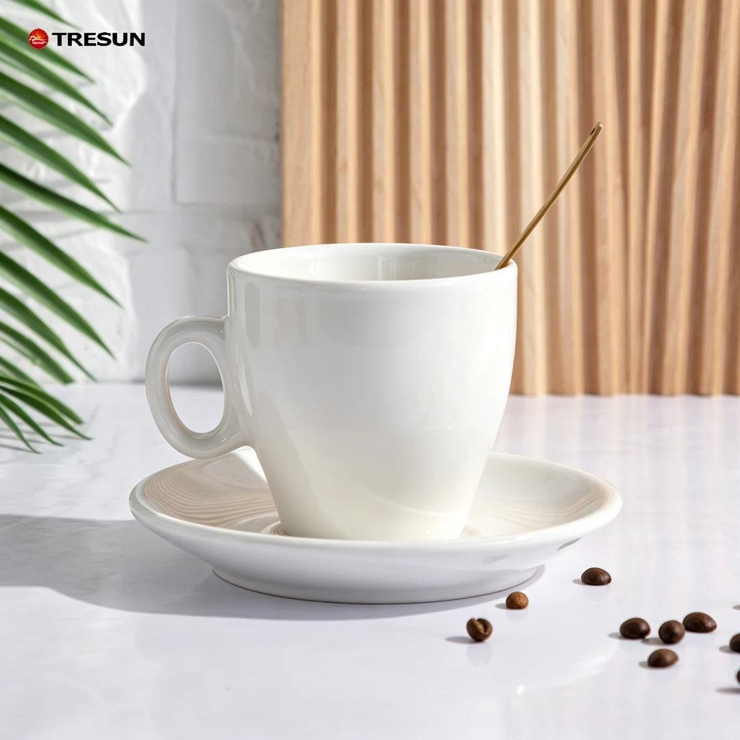 Custom Porcelain Espresso Cups with Logo | MOQ 50 Sets