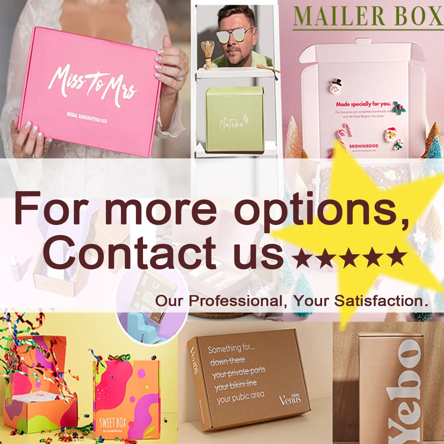 Custom Biodegradable Corrugated Box | Folding Cake Cookie Packaging | Wholesale