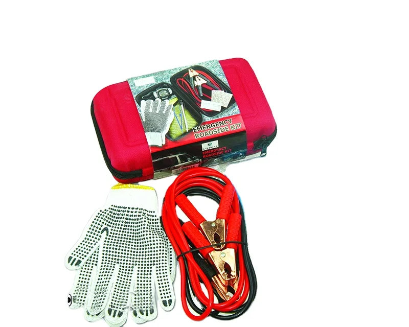Custom OEM 600D Nylon Car Safety Kit | 11-Piece Roadside Emergency Tool Set | 100 MOQ