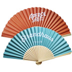 Wholesale Custom Bamboo Fabric Folding Hand Fan for Favors