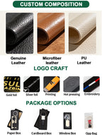 Custom Logo PU Leather Keychain with Metal Coin – Promotional Giveaway