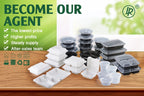 3-Compartment Food Container 33oz | PP Plastic | 15,000 MOQ | Custom