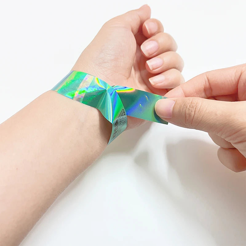 Custom Tyvek Wristbands with QR Code | Bulk MOQ 500