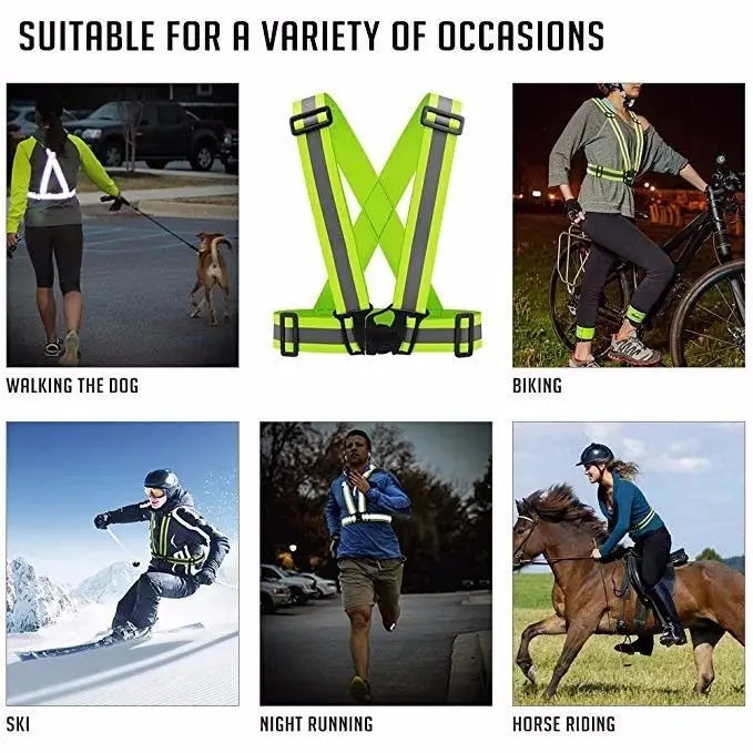 Customizable Logo Reflective Belt | High Visibility Safety Strap