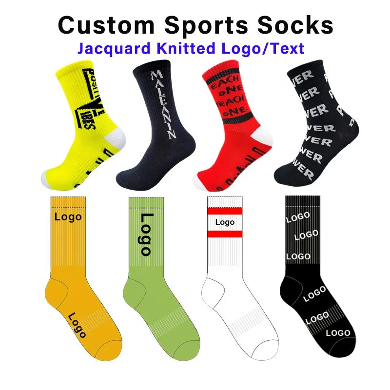 Custom Crew Socks Wholesale | 80% Cotton Blend & 50-Piece MOQ | Dress & Sport | 40-Day Lead Time