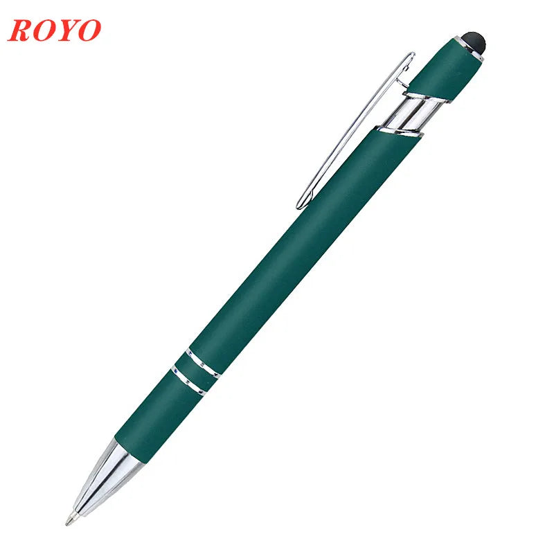 Custom Metal Stylus Pen with Logo | 2-in-1 Ballpoint MOQ 100
