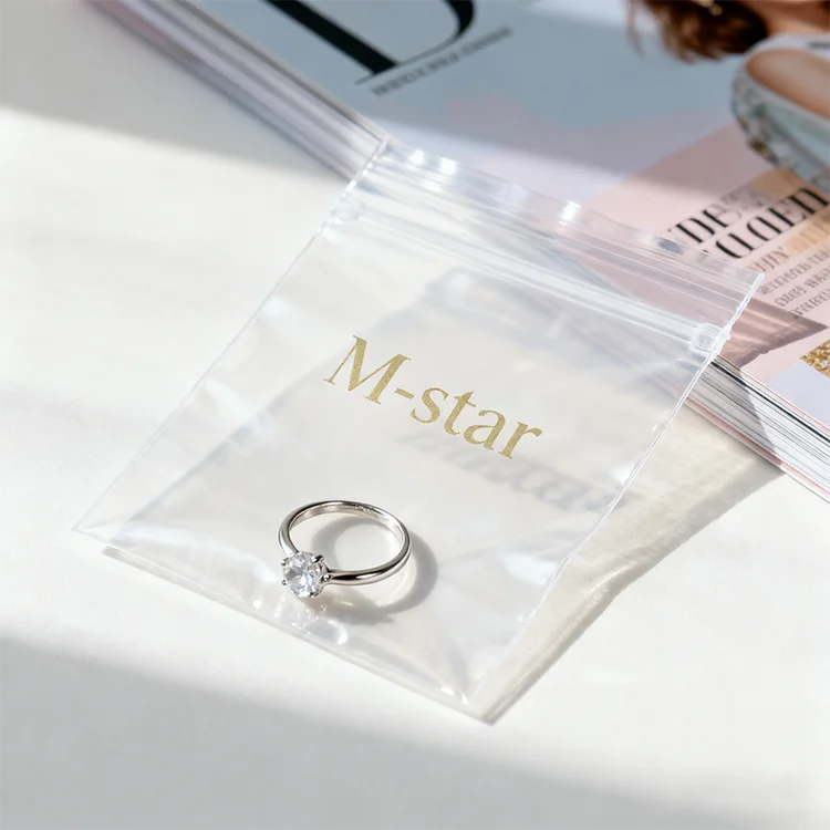 Custom PVC Ziplock Jewelry Bags Wholesale | 500 MOQ 31-Day Lead