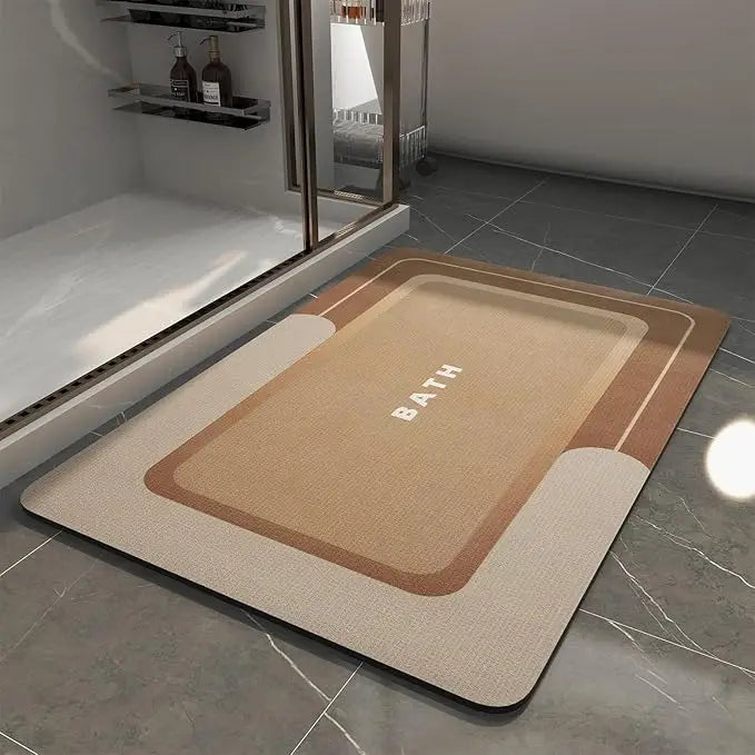Custom Rubber Bathroom Floor Mat | 4-Layer Absorbent Quick-Dry | Non-Slip Vacuum Seal | MOQ 300