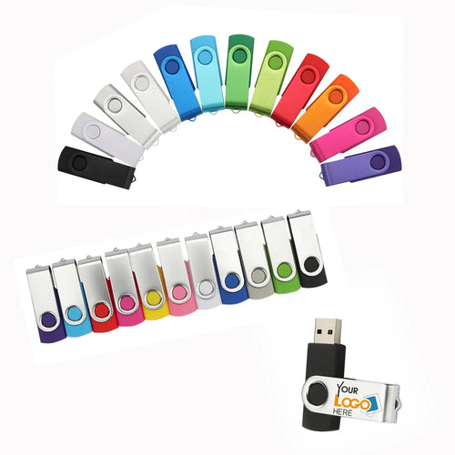Custom Swivel USB Flash Drive for Everyday Storage and Branded Use
