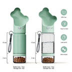 Custom 2-in-1 Dog Water Bottle | 14oz/18oz | BPA-Free Stainless Steel