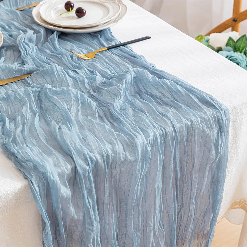 Cheesecloth Table Runners | OEKO-TEX | MOQ 1 | Luxury