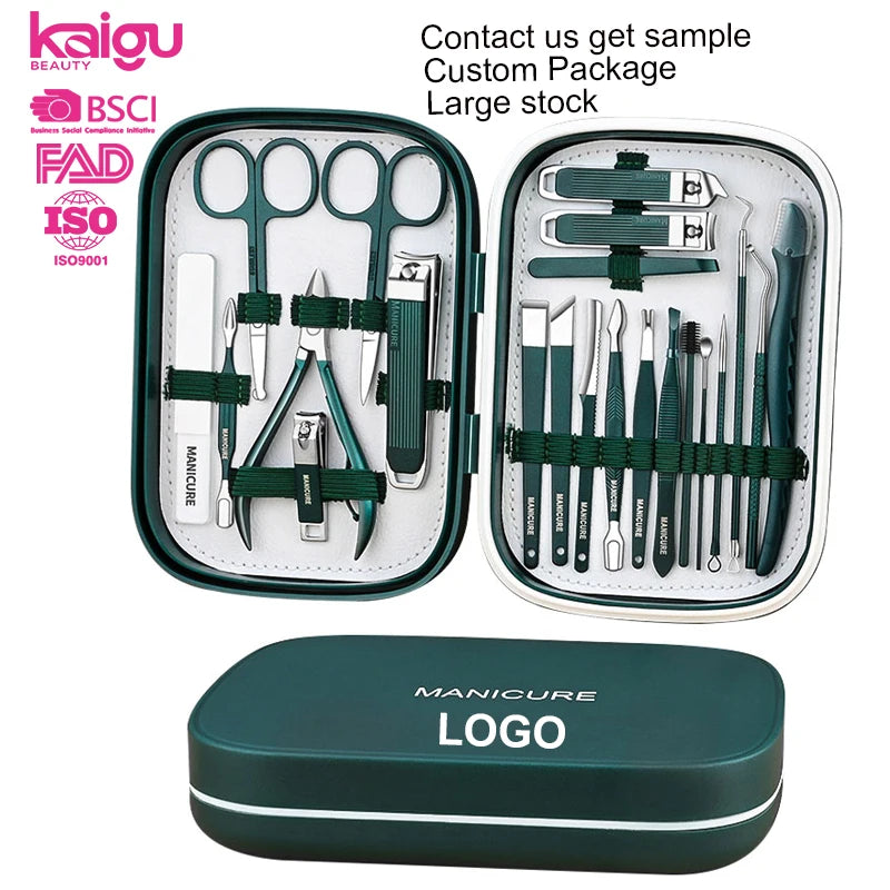 Custom 22-Piece Manicure Kit with Logo | 1,000 MOQ